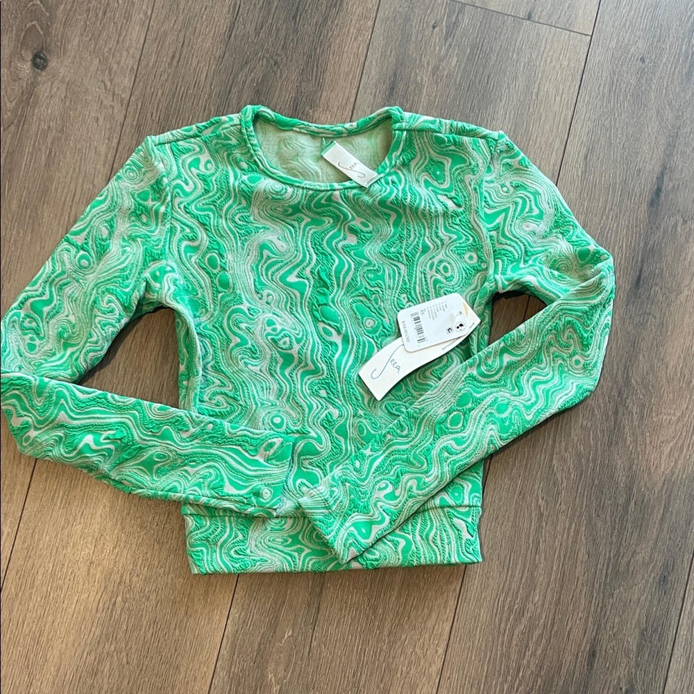 Free People x Seea Palomar Green Glow Rashguard - Picture 2 of 5